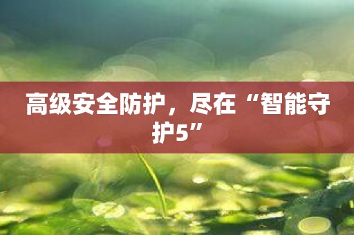 高级安全防护，尽在“智能守护5”