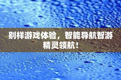 别样游戏体验，智能导航智游精灵领航！