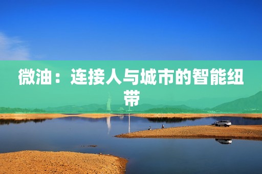 微油：连接人与城市的智能纽带