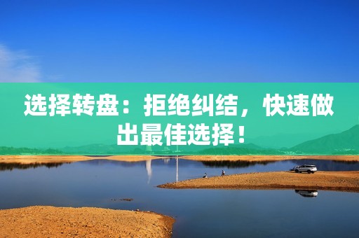 选择转盘：拒绝纠结，快速做出最佳选择！