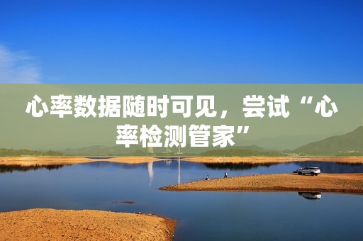 心率数据随时可见，尝试“心率检测管家”