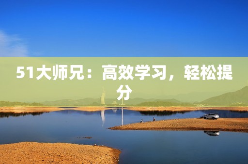 51大师兄：高效学习，轻松提分