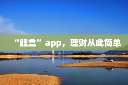 “鲤盒”app，理财从此简单