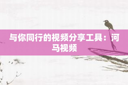 与你同行的视频分享工具：河马视频