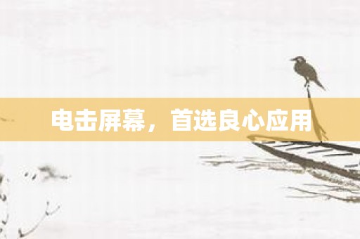 电击屏幕，首选良心应用