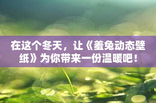在这个冬天，让《羞兔动态壁纸》为你带来一份温暖吧！
