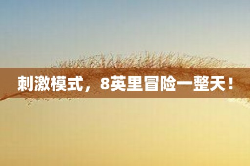 刺激模式，8英里冒险一整天！