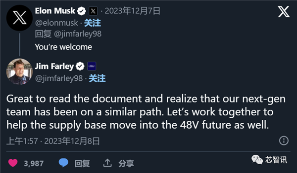 特斯拉开放Cybertruck 48V系统设计资料！福特CEO：谢谢了