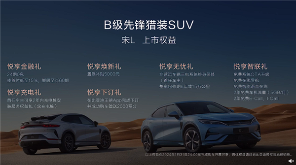 最美比亚迪来了！全新纯电猎装SUV宋L上市：18.98万起