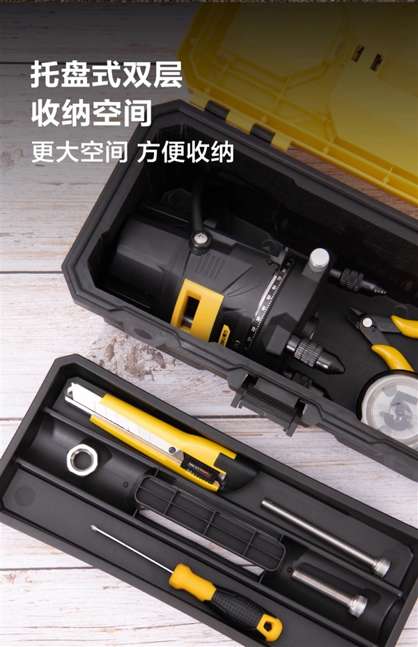 五金/钓鱼/美术都能用：得力官旗工具箱9.9元新低