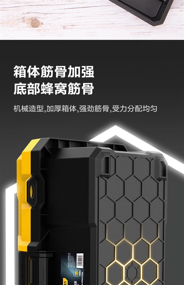 五金/钓鱼/美术都能用：得力官旗工具箱9.9元新低