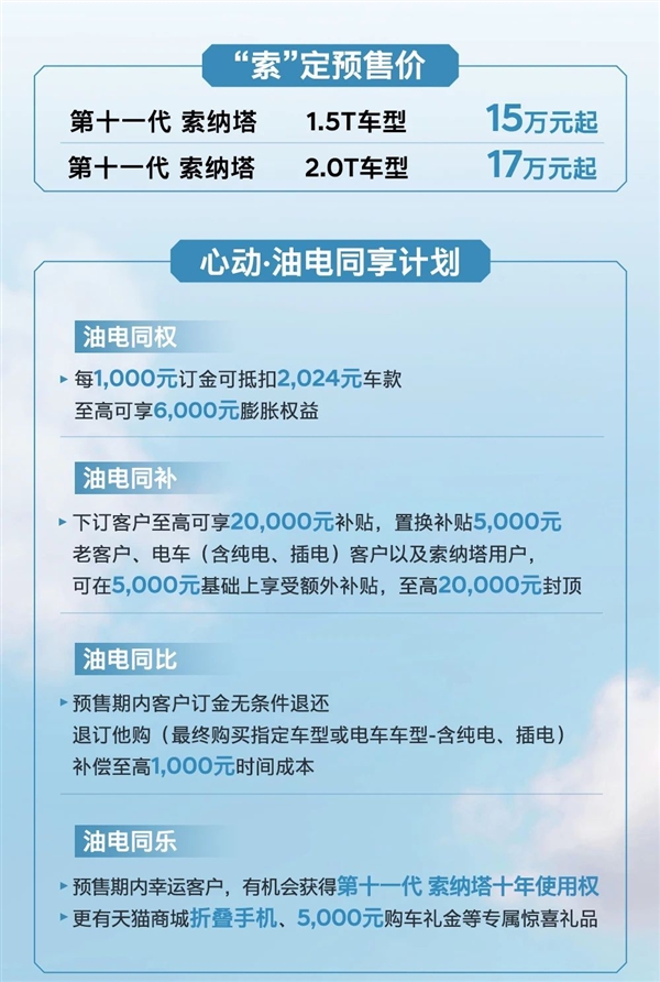 合资车豁出去了！新一代现代索纳塔上市定档：预售仅15万起