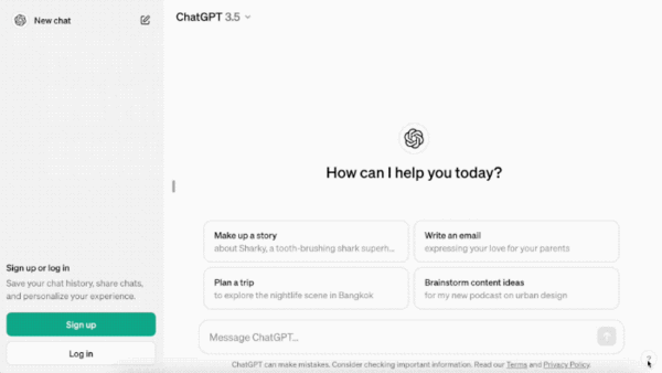 今天起 ChatGPT无需注册就能用了