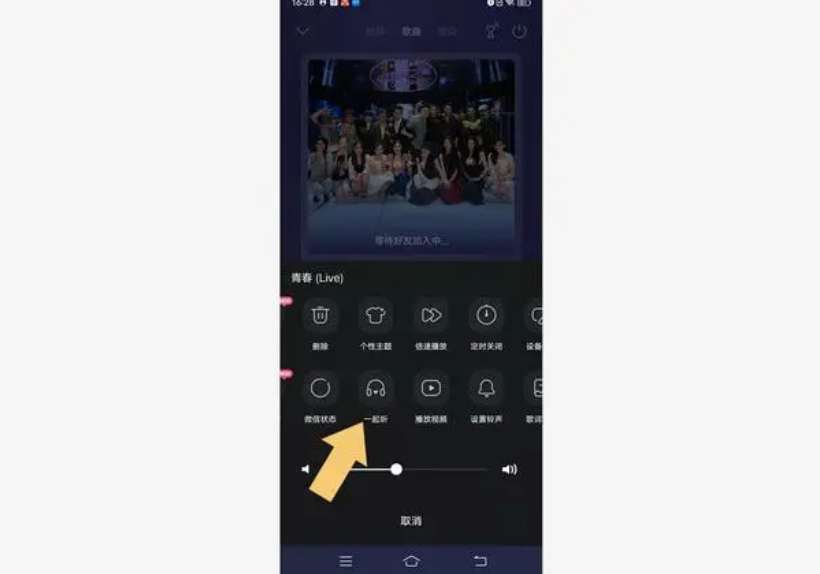 qq音乐怎么和别人一起听会员