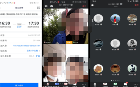 腾讯会议为什么只能显示四个人详情
