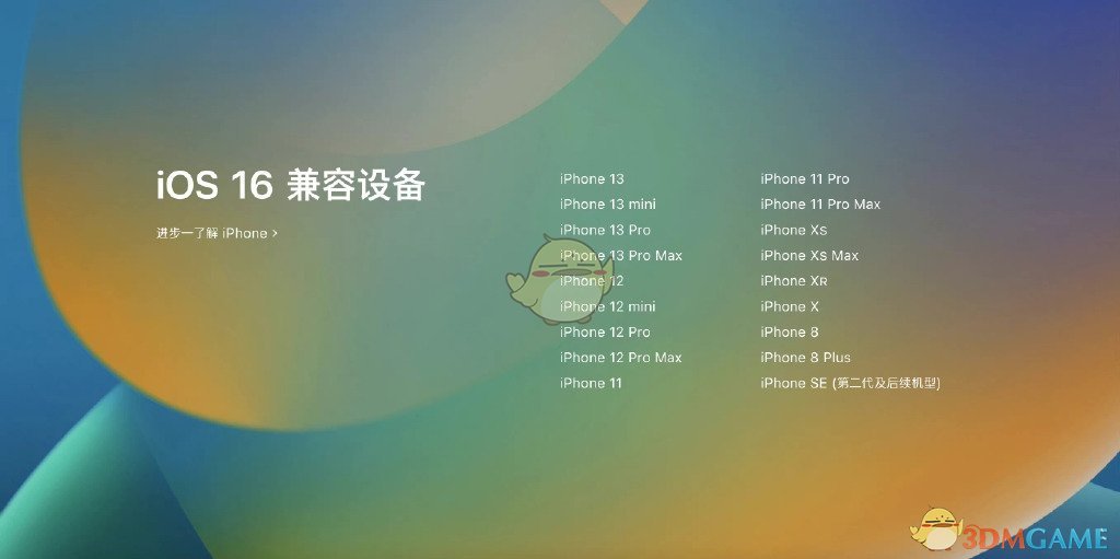 ios16更新兼容机型介绍