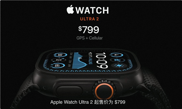 苹果表皇！Apple Watch Ultra 2黑色钛金属版发布：5683元