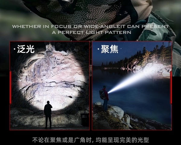 800mAh电池:神火S33-AX强光远射手电筒5.8元大促