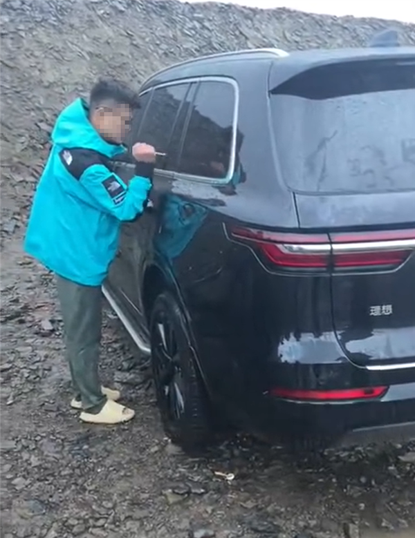 手机没信号无法开车门女子无奈砸窗:挑来挑去挑了块最贵的