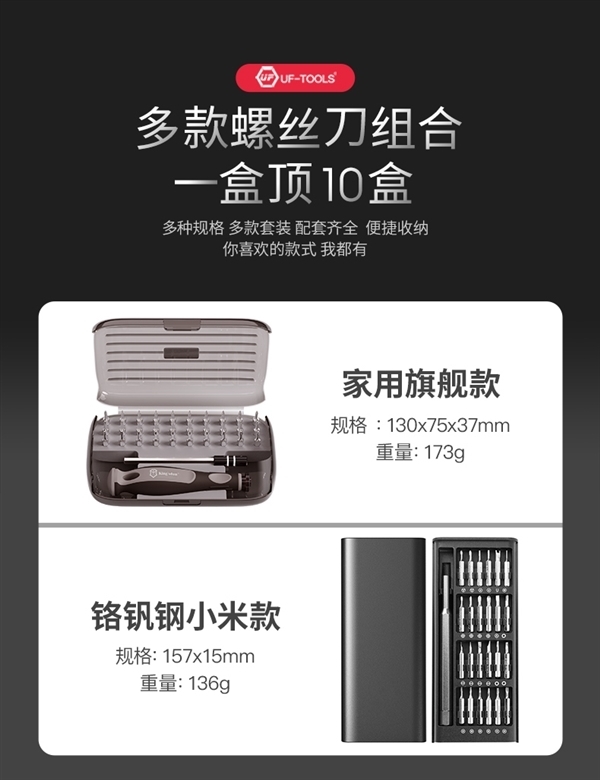 日常维修嘎嘎好用!友福工具32合一螺丝刀套装6.9元到手