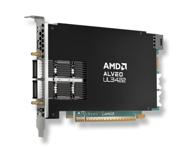 保持最低时延世界纪录!AMD发布Alveo UL3422加速卡:尺寸减半性能不变
