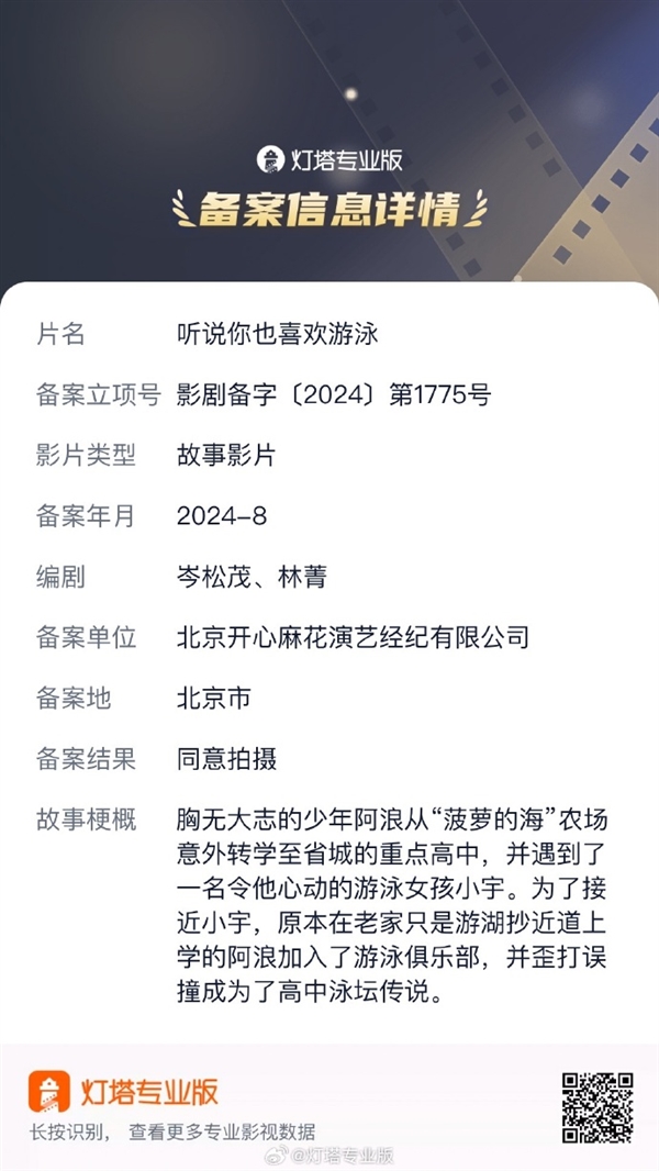 开心麻花新作来袭 《听说你也喜欢游泳》立项:农村少年的逆袭爽片