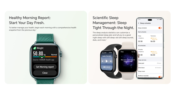 荣耀手表5上线海外官网:1.85英寸AMOLED方屏 续航可达15天