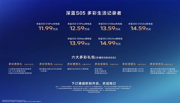 深蓝S05上市:紧凑型SUV 11.99万元起