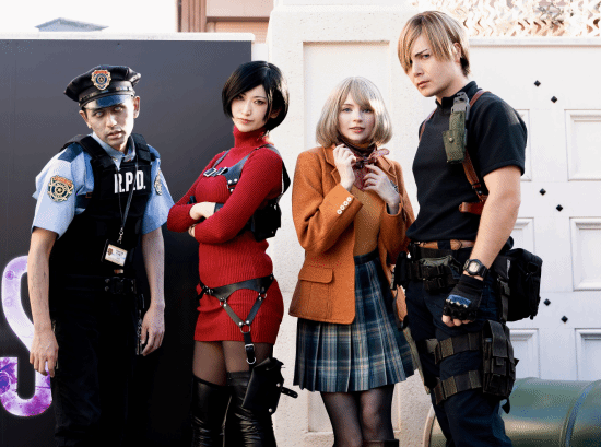 《生化危机4》组团COS:里昂碍事梨身高差还原