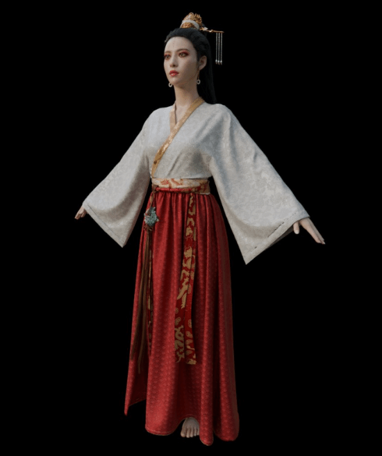 玩家自制《黑神话:悟空》亢金星君建模:宫妆御姐 气质拉满