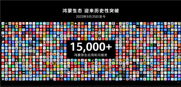 鸿蒙生态历史性突破!纯血鸿蒙应用和元服务超15000个