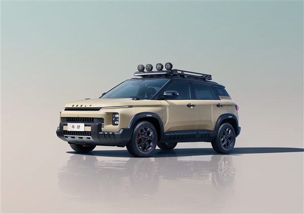 吉利牛仔官图发布:原厂四车顶探灯、夜晚无惧远光狗