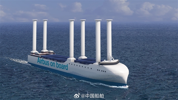 中国开建全球首艘6风帆“混动”滚装船:将服务法国空客