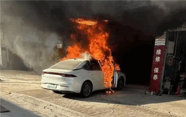广汽埃安路边停车自燃烧报废 车主:才买了几个月 是车的问题