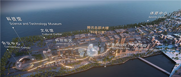 总投资319亿!腾讯新总部“企鹅岛”一期年底完工:效果图公布