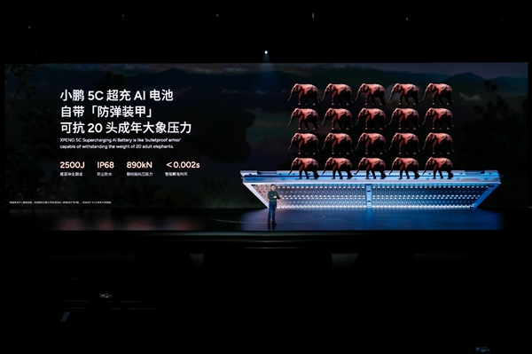 小鹏5C超充AI电池1秒补能超1公里:充电比iPhone 16 Pro Max快!