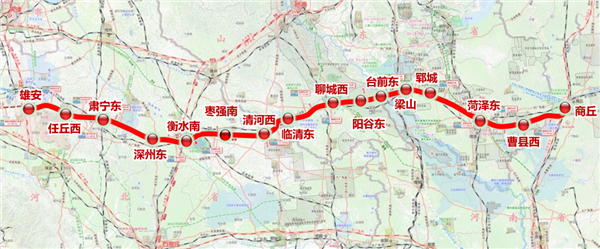雄商高铁8次跨越现有铁路：全部搞定