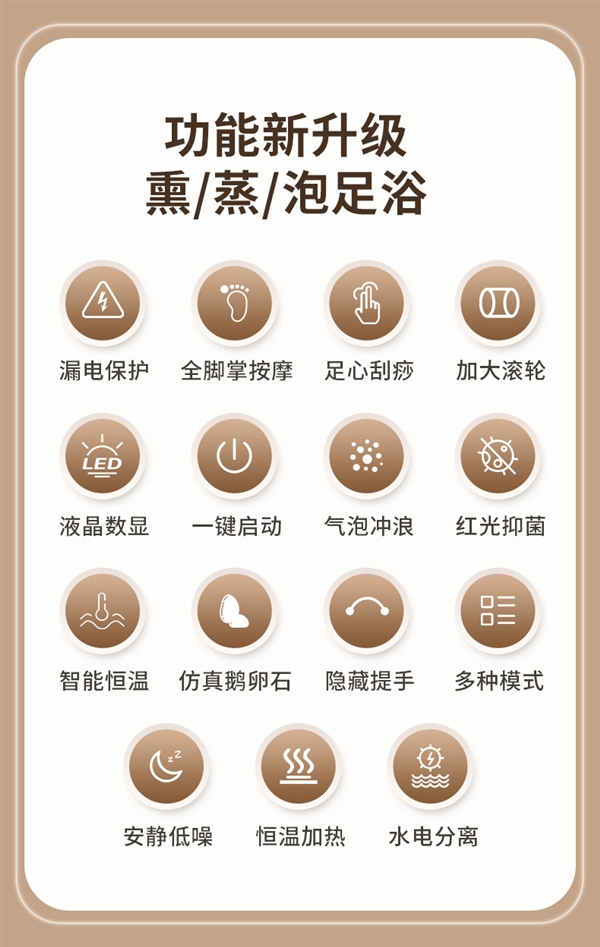 90天免费试用！荣事达加热按摩足浴盆34元起