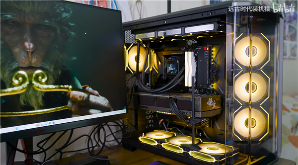 羡慕!七彩虹给89岁的天命人装了一台黑神话主机